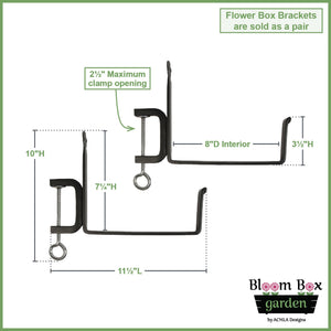 Medium Green Flower Box Tray Kit by Achla Design Achla Designs