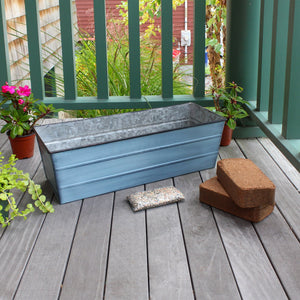 Bloom Box Garden Growing Kit, Medium White with Brackets for 2 x 6 Railings Achla Designs