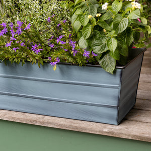 Bloom Box Garden Growing Kit, Medium White with Brackets for 2 x 6 Railings Achla Designs