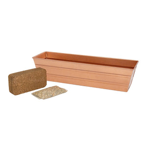 Bloom Box Garden Growing Kit, Small Green with Brackets for 2 x 4 Railings Achla Designs