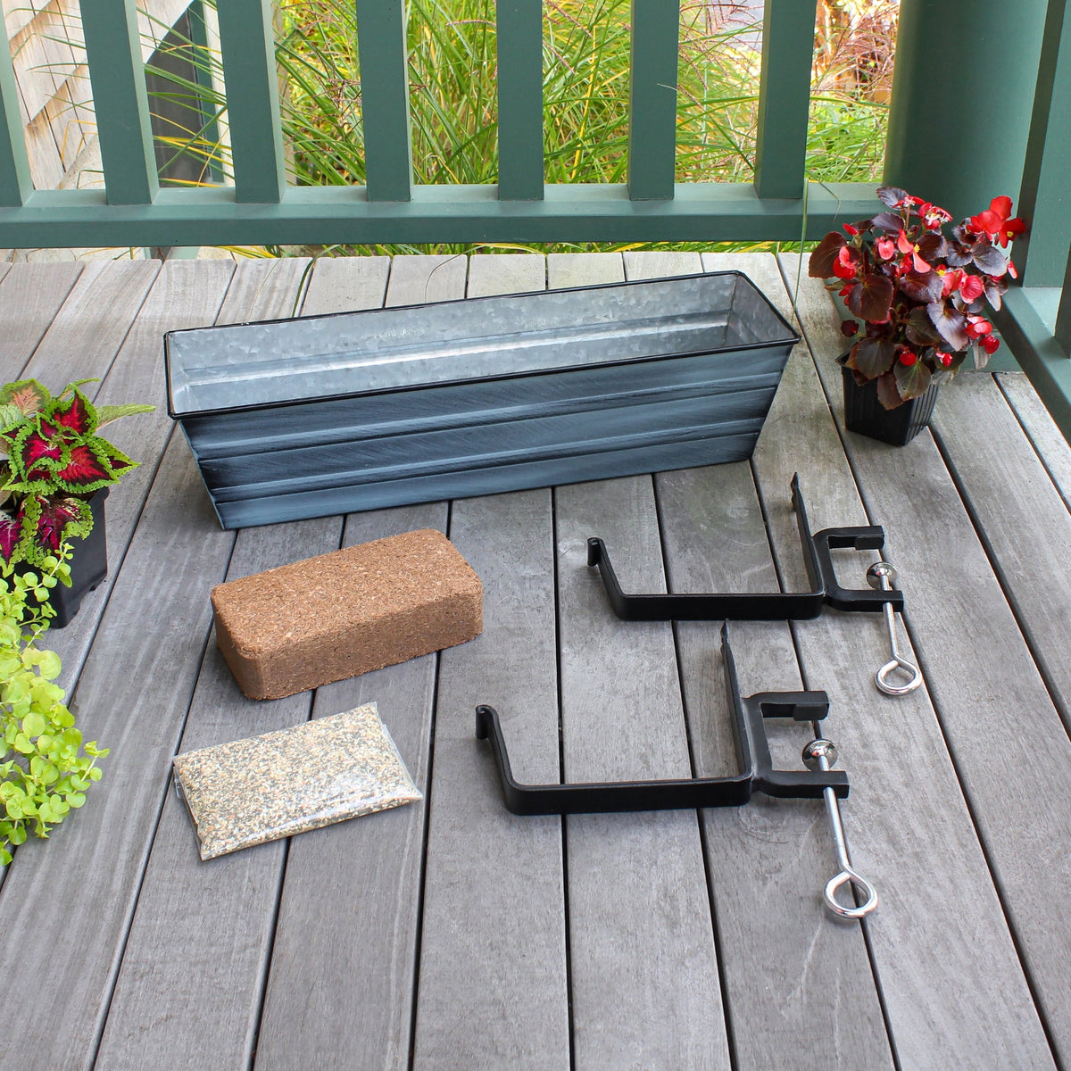 Bloom Box Garden Growing Kit with Wall Brackets Achla Designs