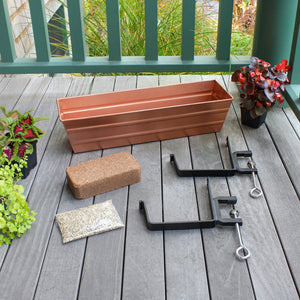 Bloom Box Garden Growing Kit with Wall Brackets Achla Designs
