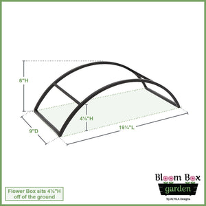 Bloom Box Garden Growing Kit with Odette Stand Flower Box Brackets