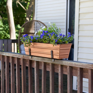 Small Bloom Box Garden Growing Kits – Wall and Clamp-On Bracket Options Achla Designs