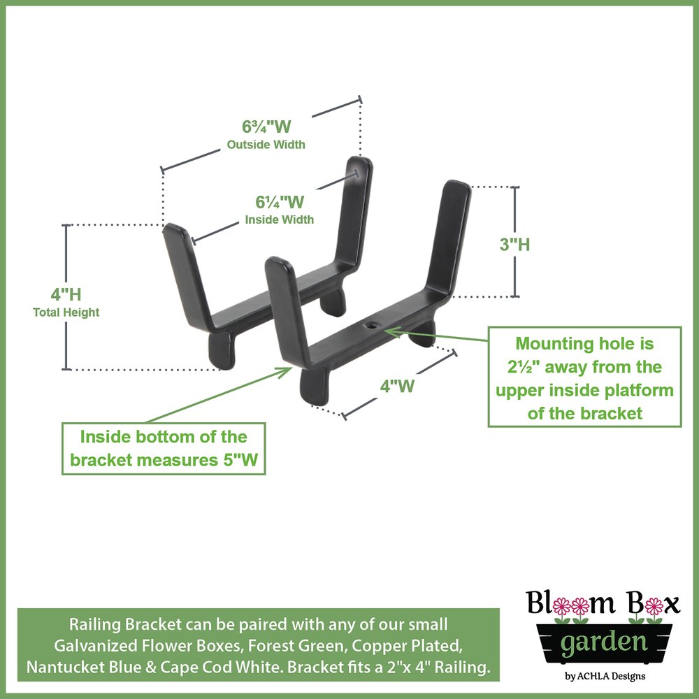 Small Bloom Box Garden Growing Kits – Wall and Clamp-On Bracket Options Achla Designs
