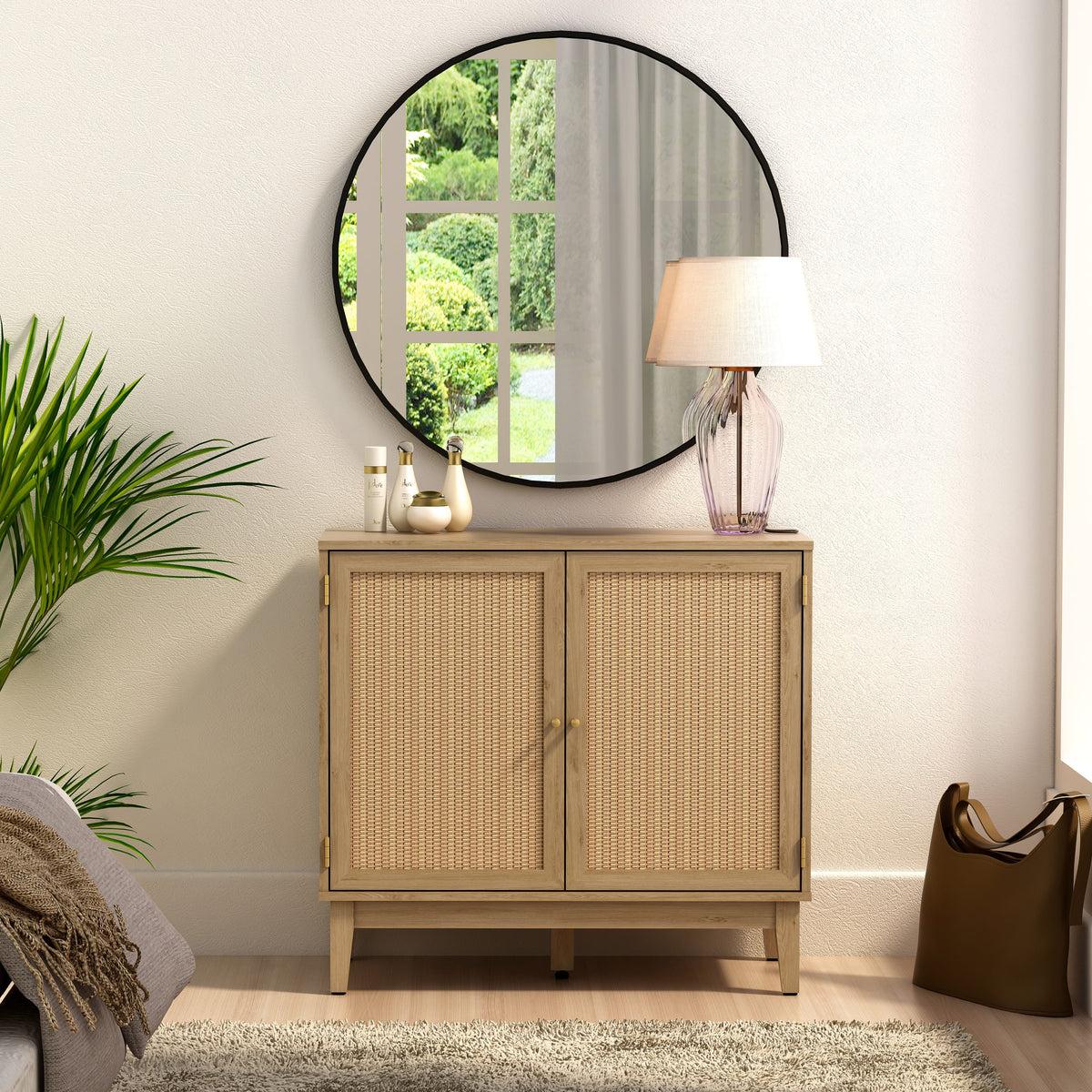 Bodrum 31" Tall - 2 Door Accent Cabinet Susan