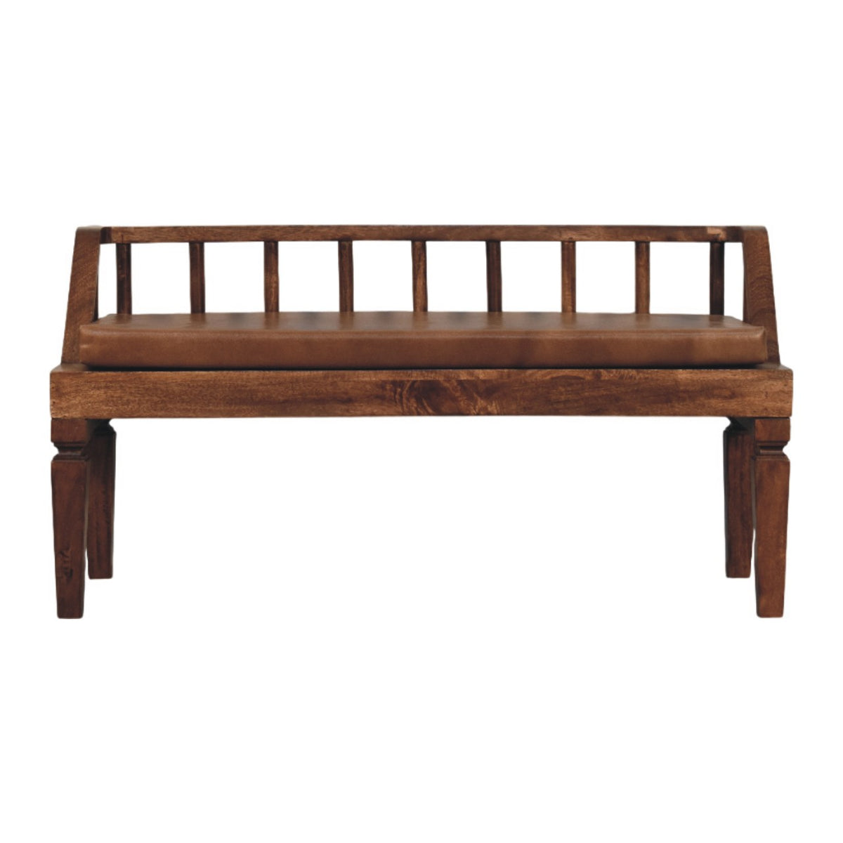 Bordeaux Leather Bench Bench