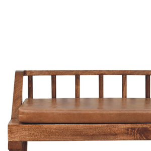 Bordeaux Leather Bench Bench