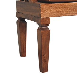 Bordeaux Leather Bench Bench