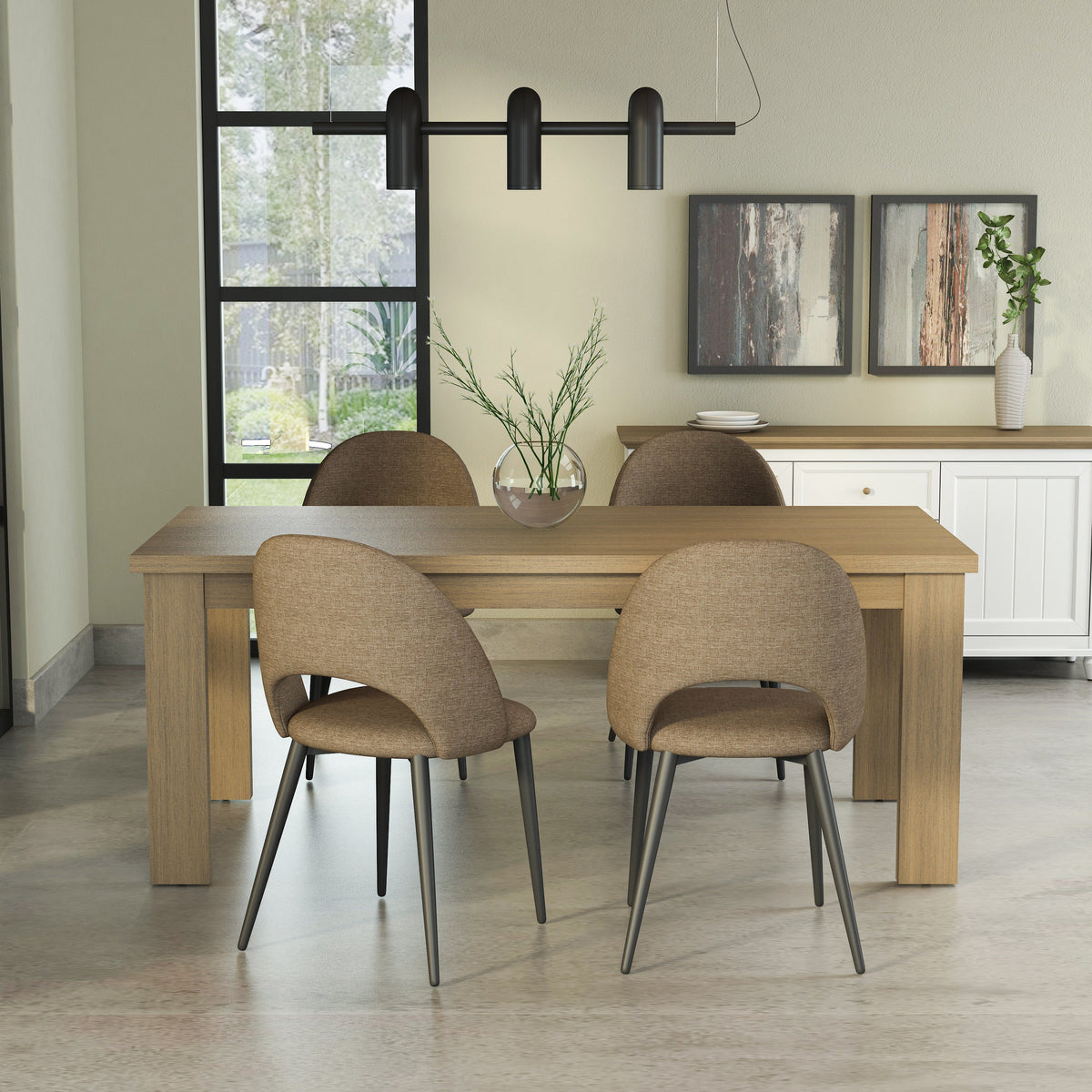 Brentford Dining Table - Light Brown Susan