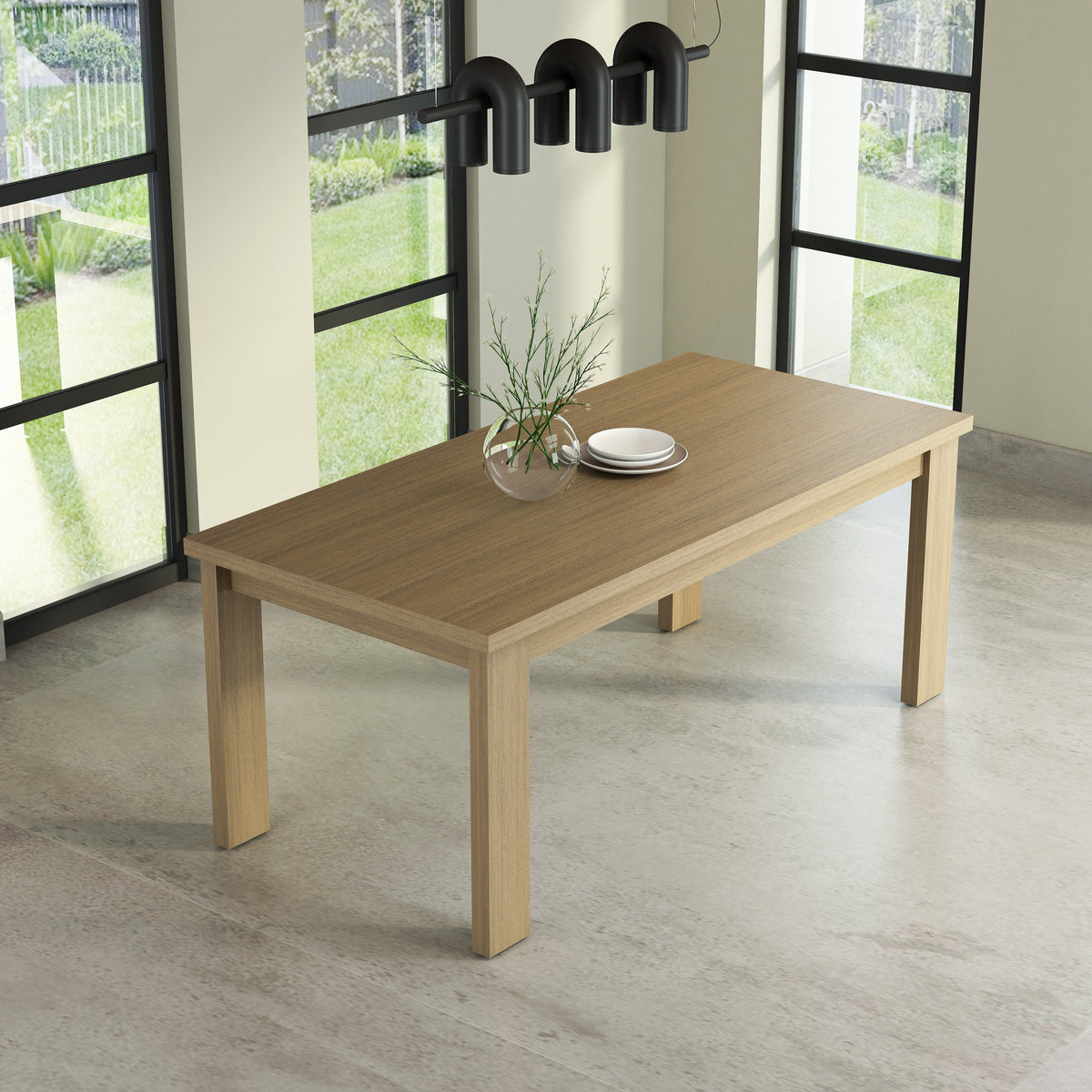 Brentford Dining Table - Light Brown Susan