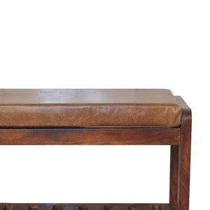 Buffalo Slatted Hallway Bench Bench