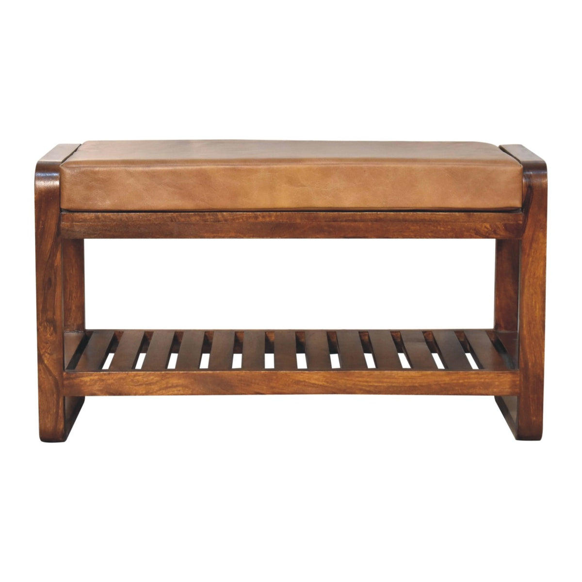 Buffalo Slatted Hallway Bench Bench