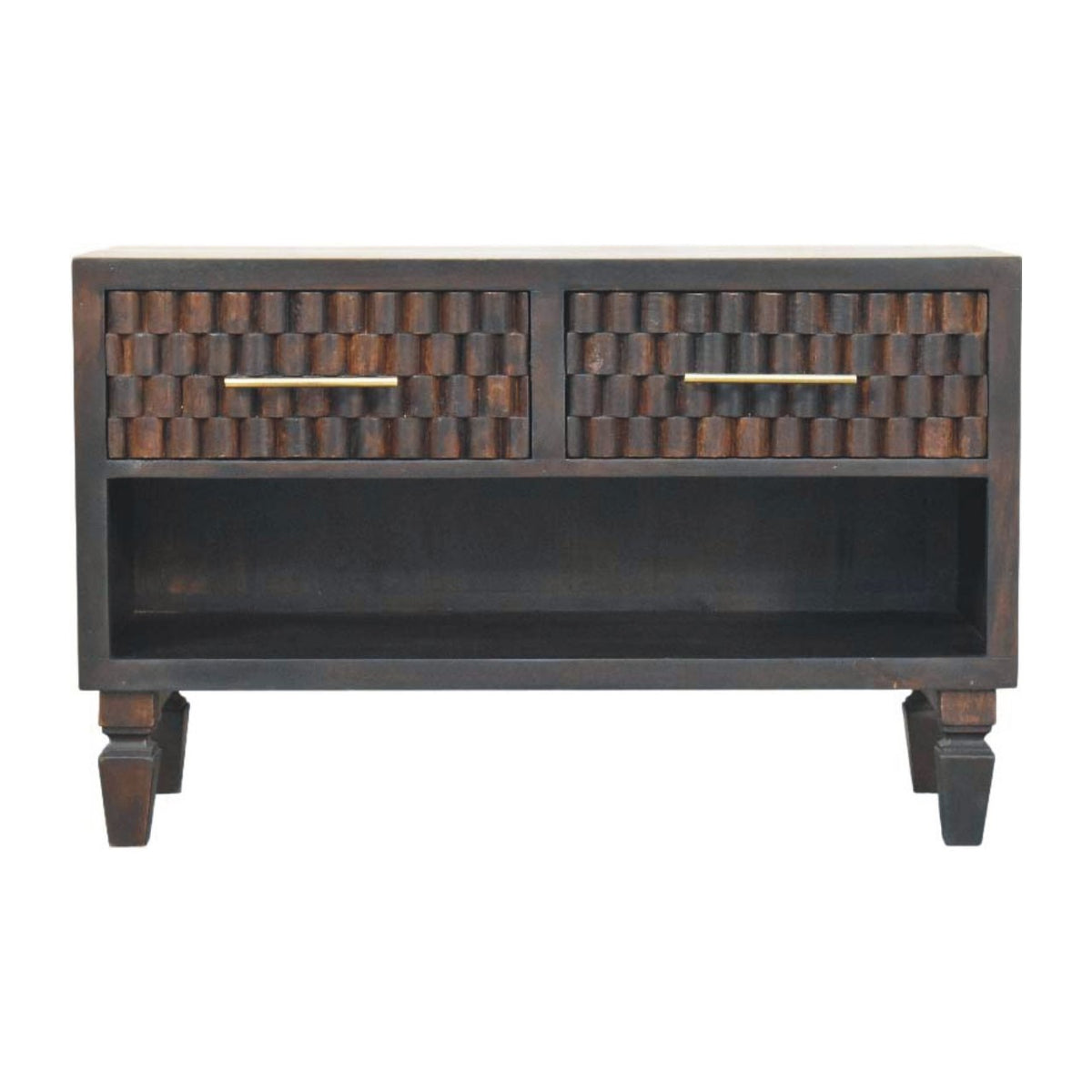 Cadiz Carved Shoe Storage Bench Bench
