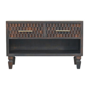 Cadiz Carved Shoe Storage Bench Bench