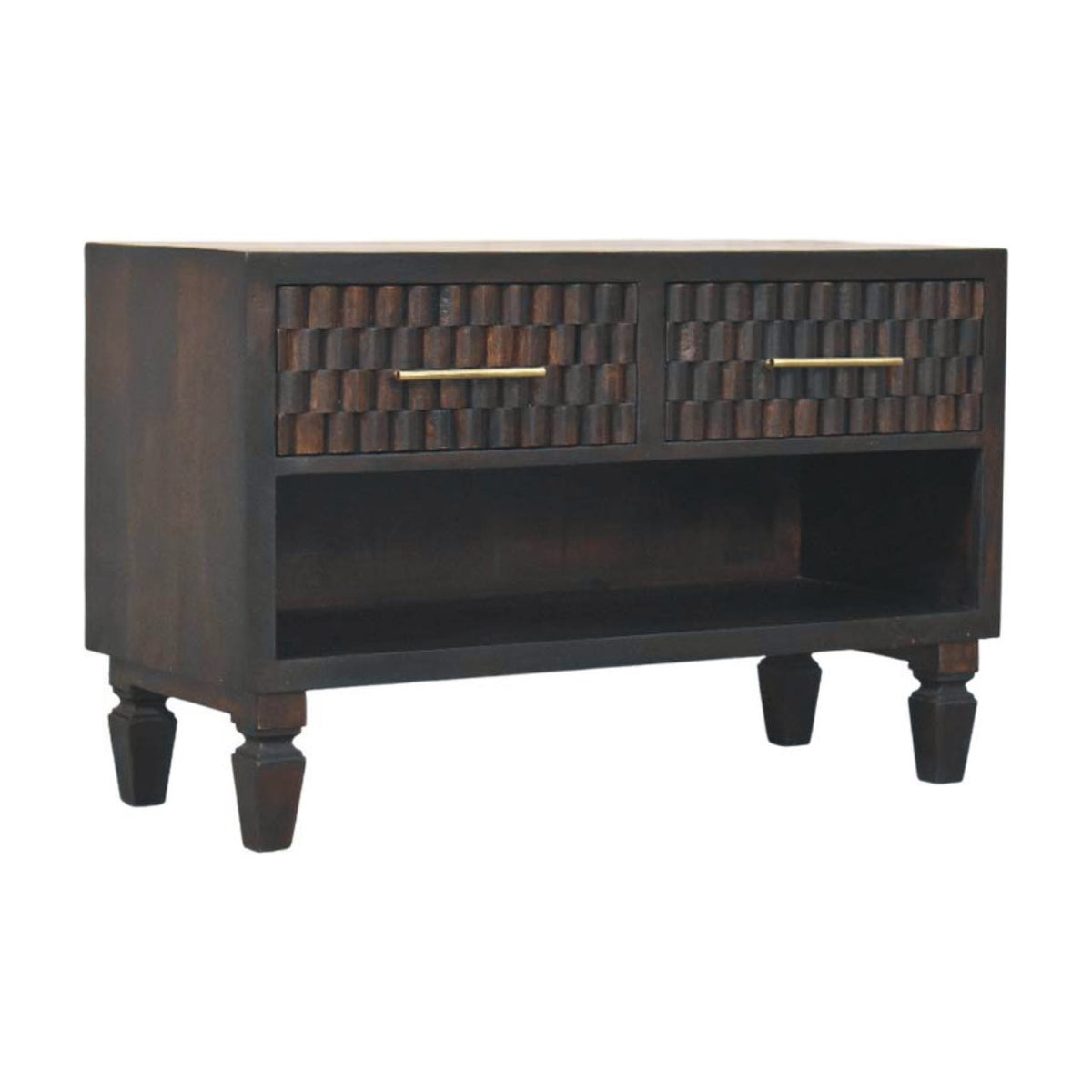 Cadiz Carved Shoe Storage Bench Bench
