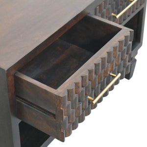 Cadiz Carved Shoe Storage Bench Bench