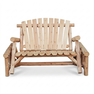 Cedar Log Glider Lounge Chair