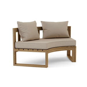 Circular Modular Deep Seating – Premium Teak Comfort Meets Custom Style Susan