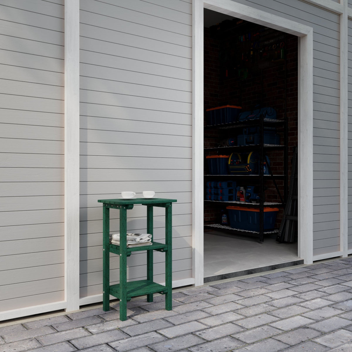Classic 3 Shelf Side Table Outdoor Table