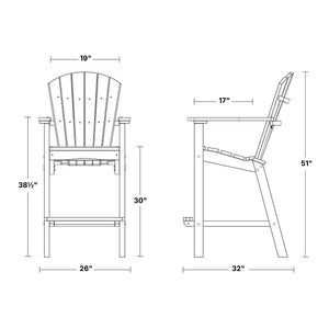 Classic 30” High Dining Chair Dining Chair