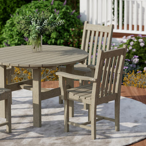 Classic 5-Piece 46" Round Dining Set with Dining Chairs Dining Set