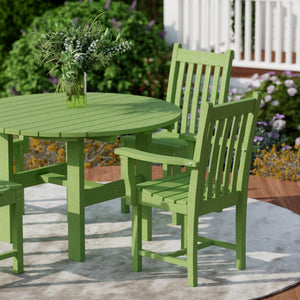 Classic 5-Piece 46" Round Dining Set with Dining Chairs Dining Set