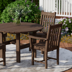 Classic 5-Piece 46" Round Dining Set with Dining Chairs Dining Set
