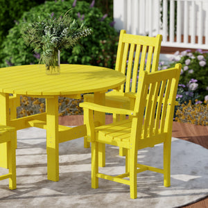 Classic 5-Piece 46" Round Dining Set with Dining Chairs Dining Set