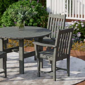 Classic 5-Piece 46" Round Dining Set with Dining Chairs Dining Set
