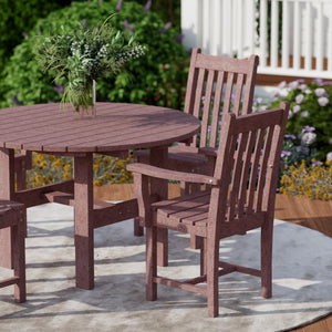 Classic 5-Piece 46" Round Dining Set with Dining Chairs Dining Set