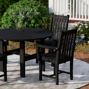 Classic 5-Piece 46" Round Dining Set with Dining Chairs Dining Set