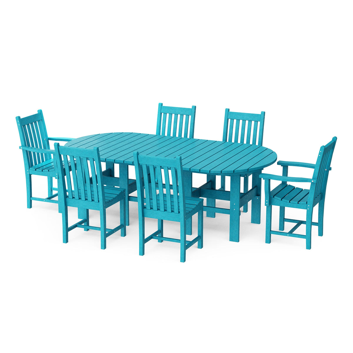 Classic 7-Piece 44"x84" Dining Set Dining Set