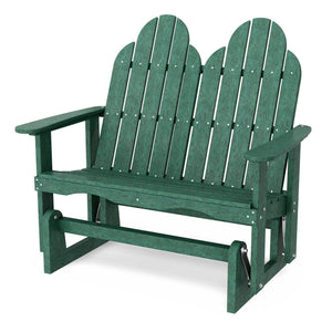 Classic Adirondack Glider Outdoor Glider
