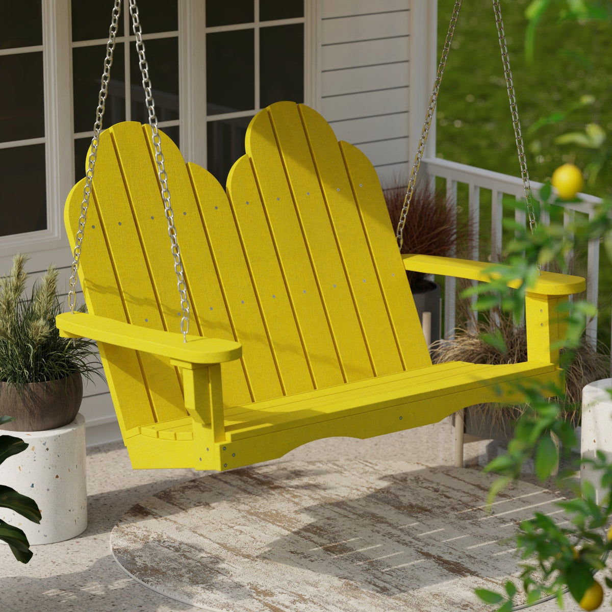 Classic Adirondack Swing Porch Swing