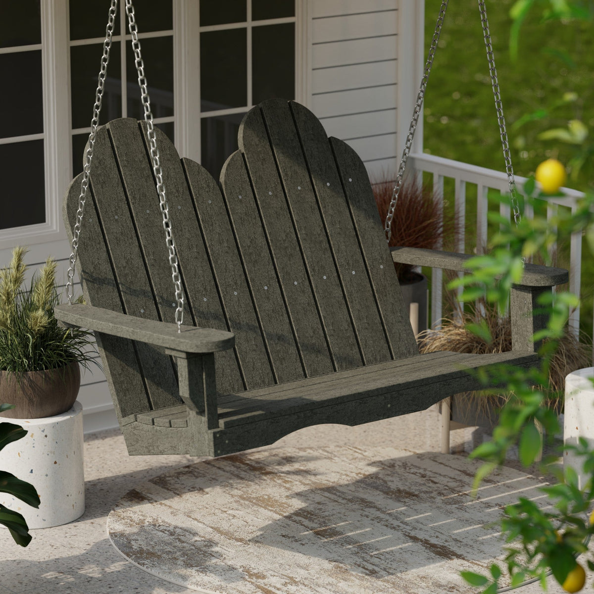 Classic Adirondack Swing Porch Swing