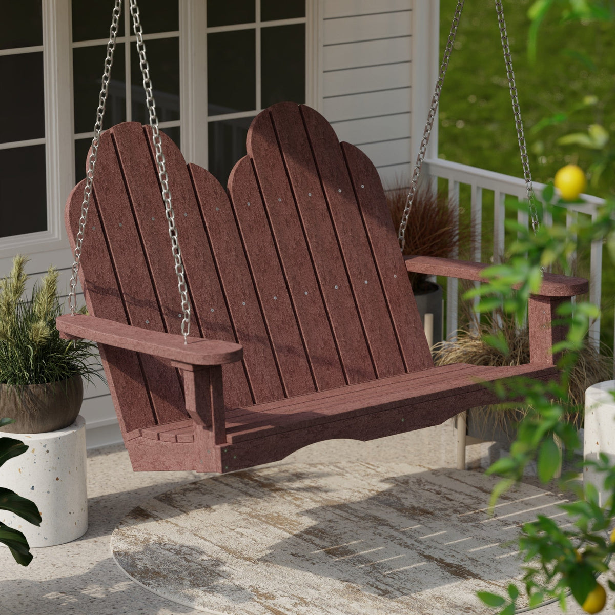 Classic Adirondack Swing Porch Swing