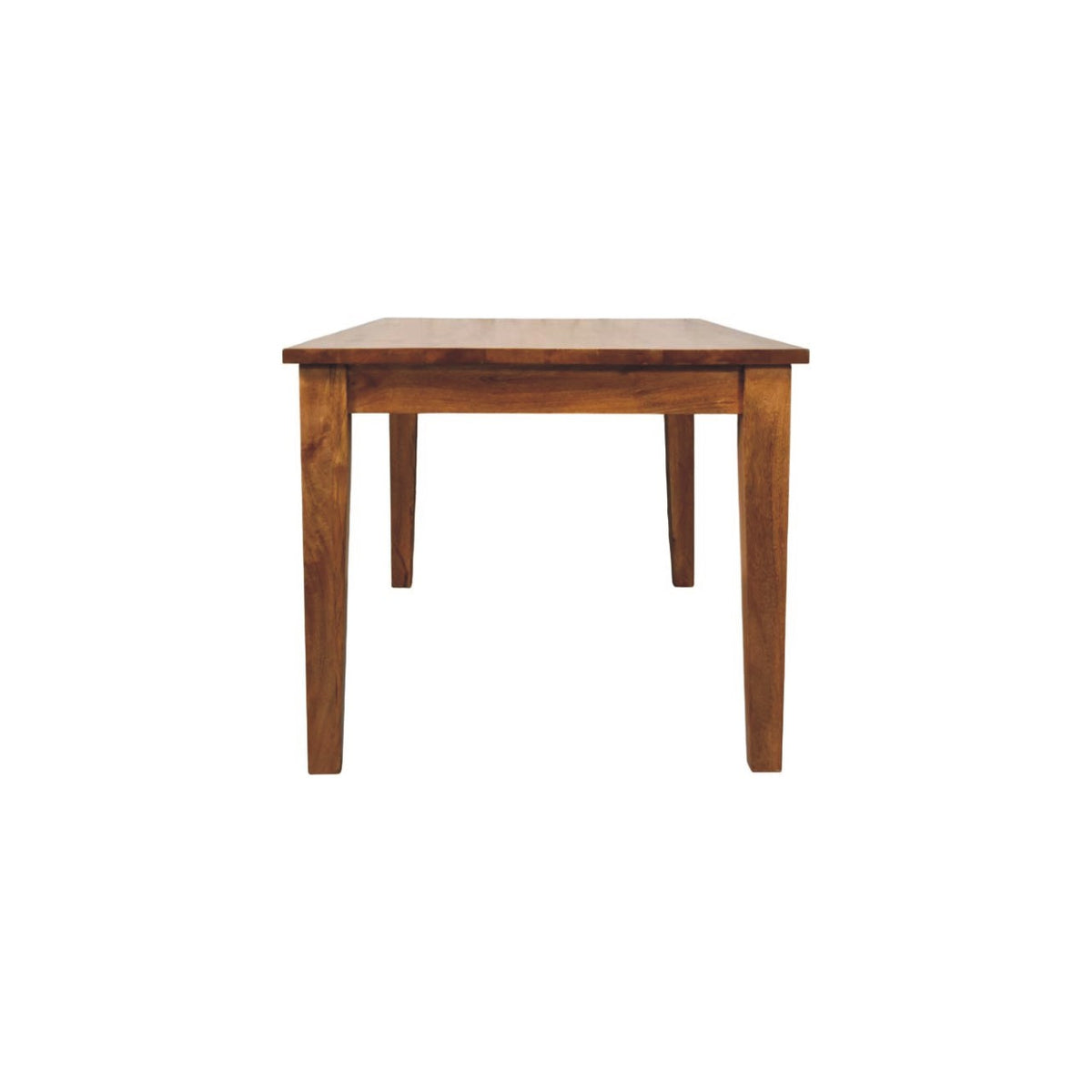 Classic Golden Teak Solid Wood Dining Table Bench
