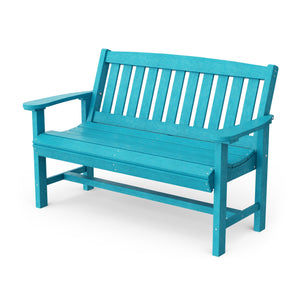 Classic Mission Bench Garden Bench Aruba Blue