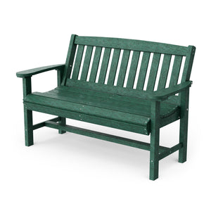 Classic Mission Bench Garden Bench Turf Green