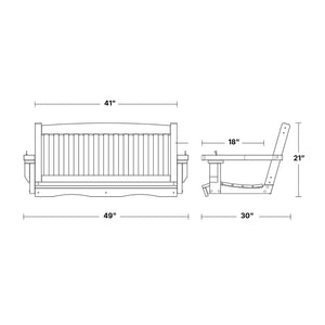 Classic Mission Swing Porch Swing