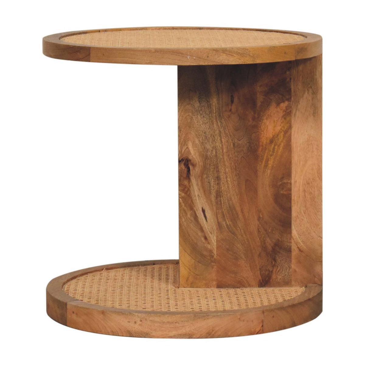 Close-knit Corner End Table Bench