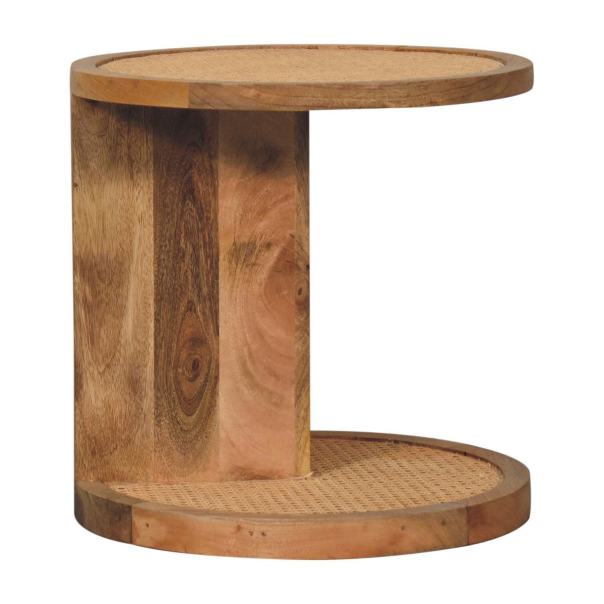 Close-knit Corner End Table Bench