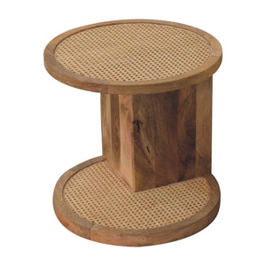 Close-knit Corner End Table Bench