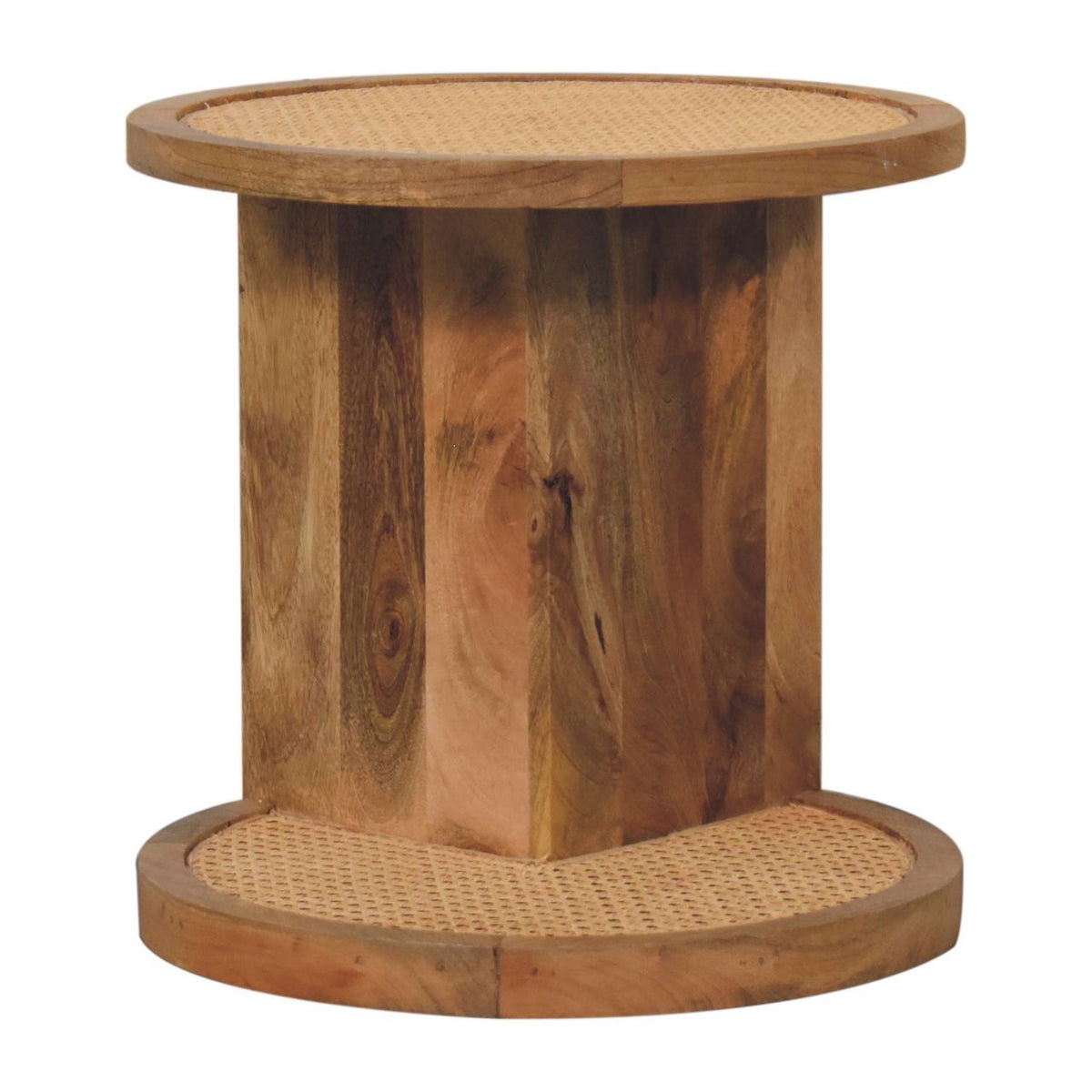 Close-knit Corner End Table Bench
