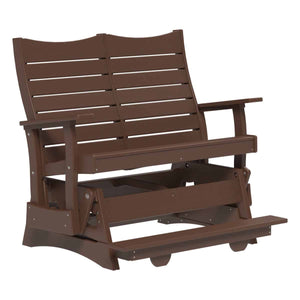 Contour Balcony Glider Porch Swing 4ft / Chestnut Brown