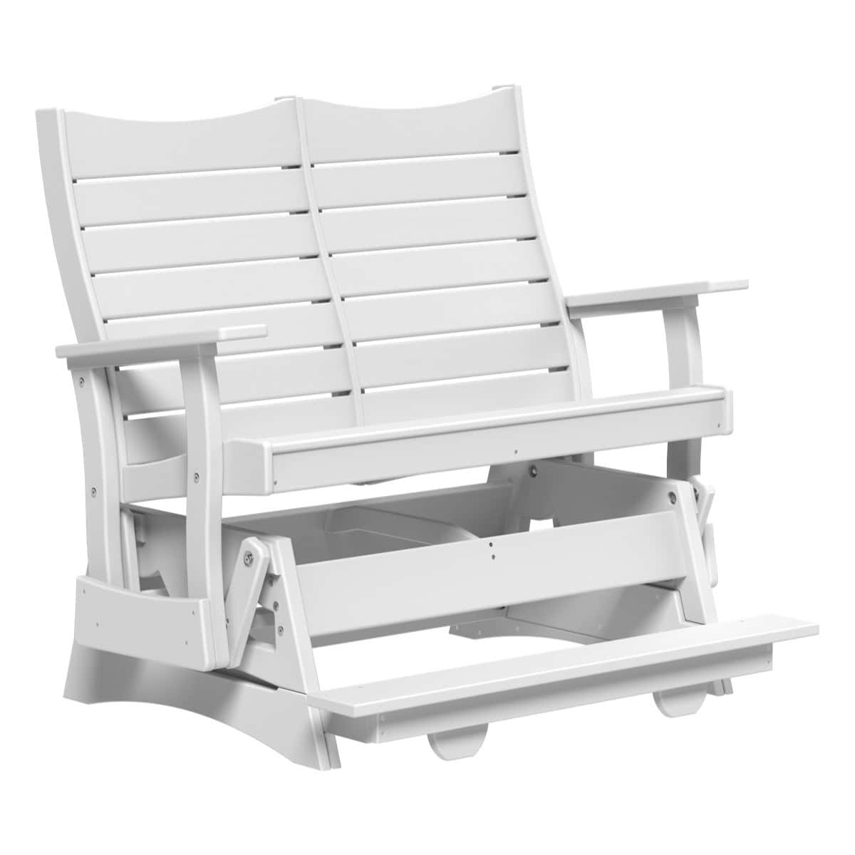 Contour Balcony Glider Porch Swing 4ft / White