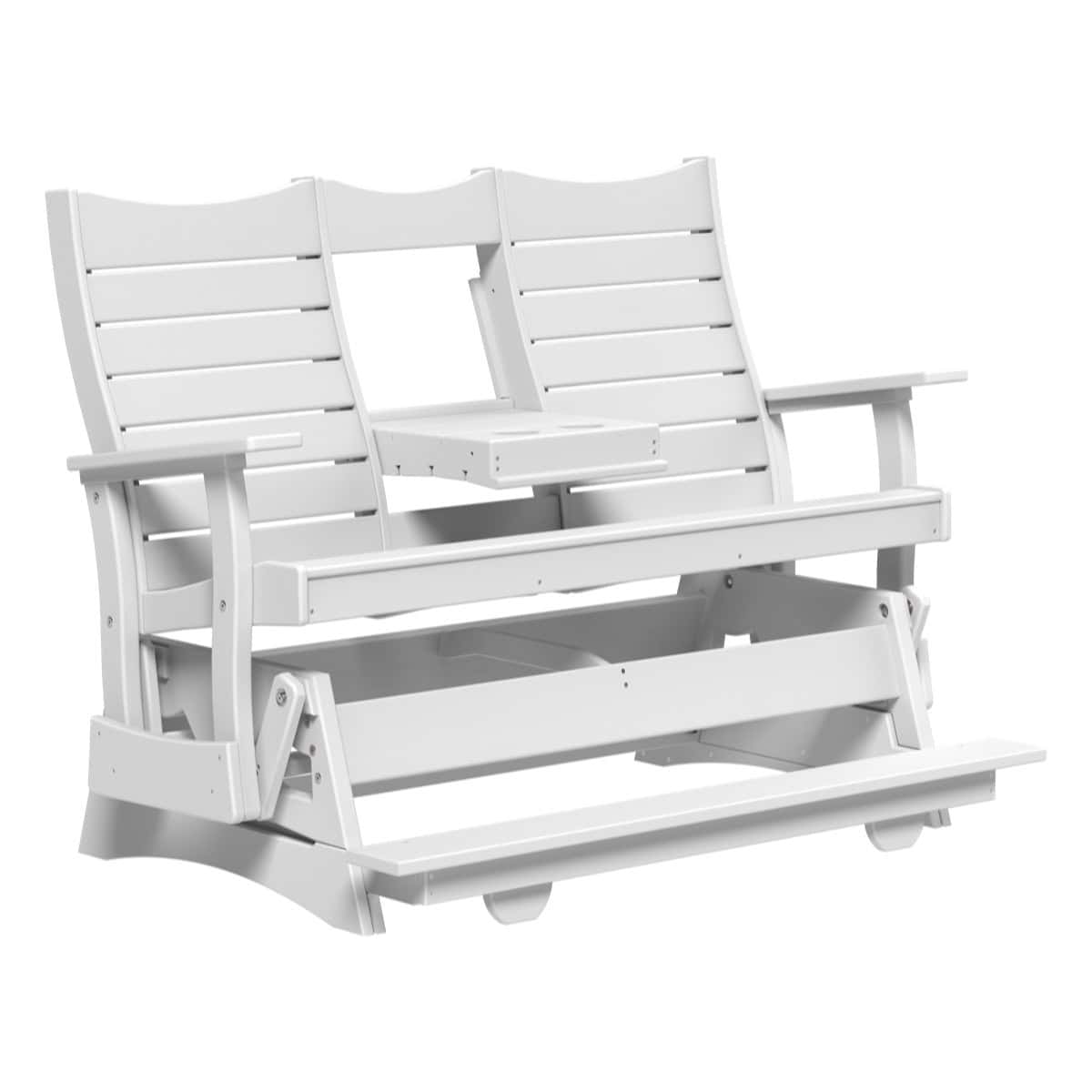 Contour Balcony Glider Porch Swing 5ft / White