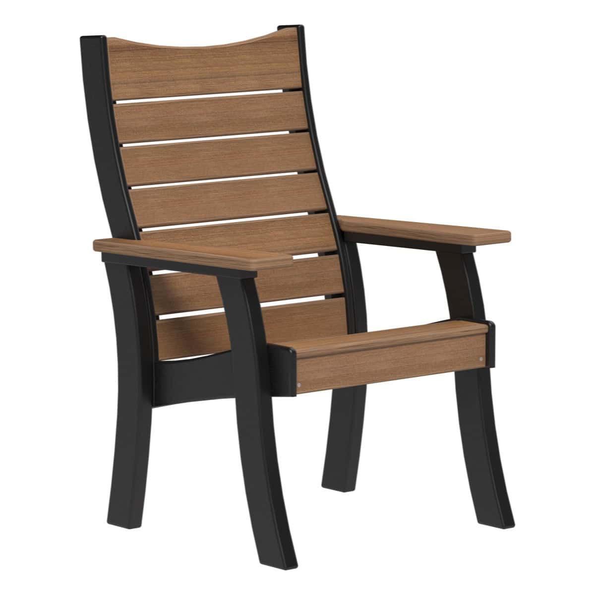 Contour Bench (2' and 4') Porch Swing 2ft / Antique Mahogany &amp; Black