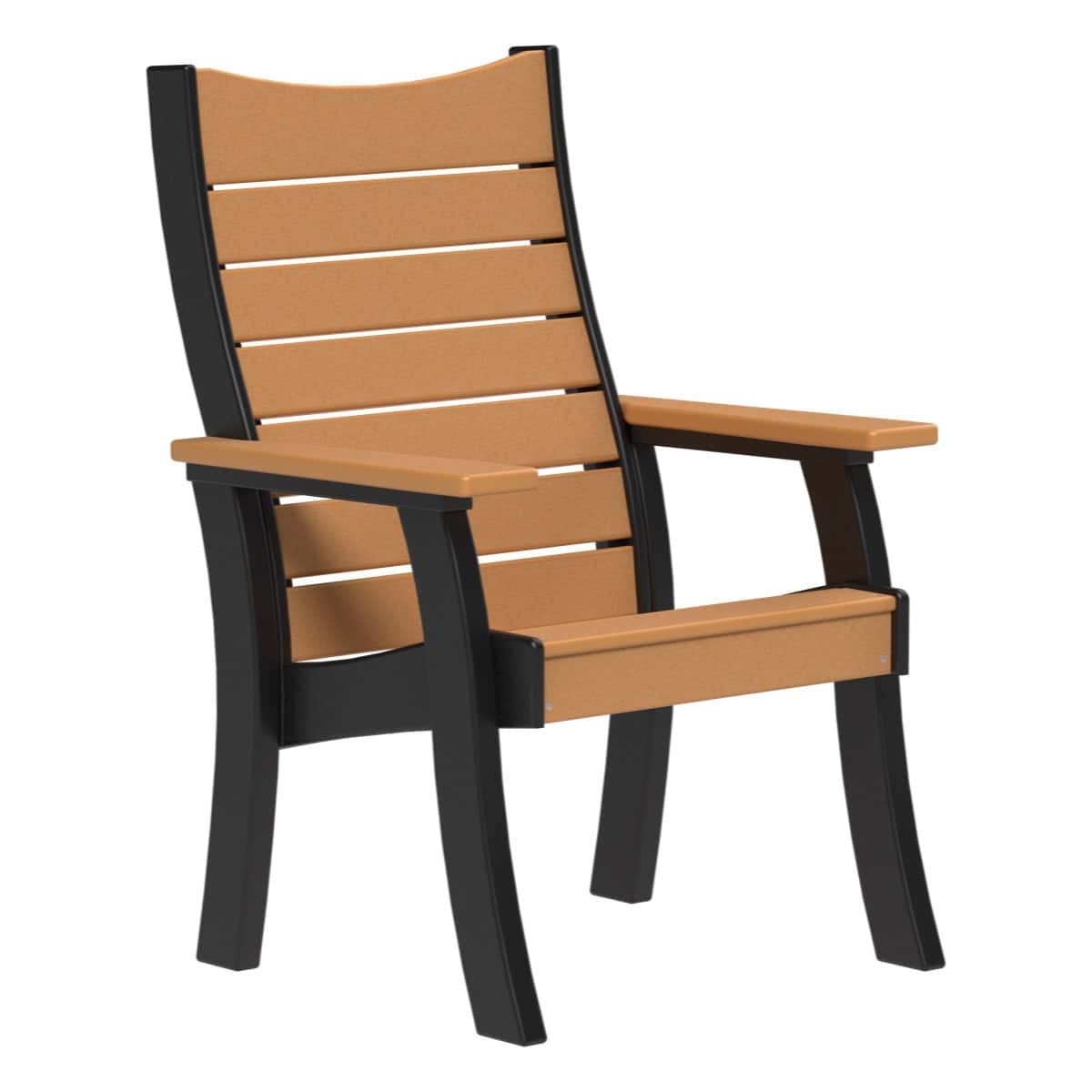 Contour Bench (2' and 4') Porch Swing 2ft / Cedar &amp; Black